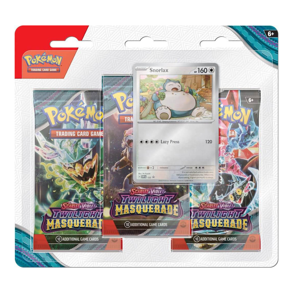 POKEMON TCG Scarlet & Violet Twilight Masquerade Three Booster Blisters (Pair) - Trading Card Games - 3
