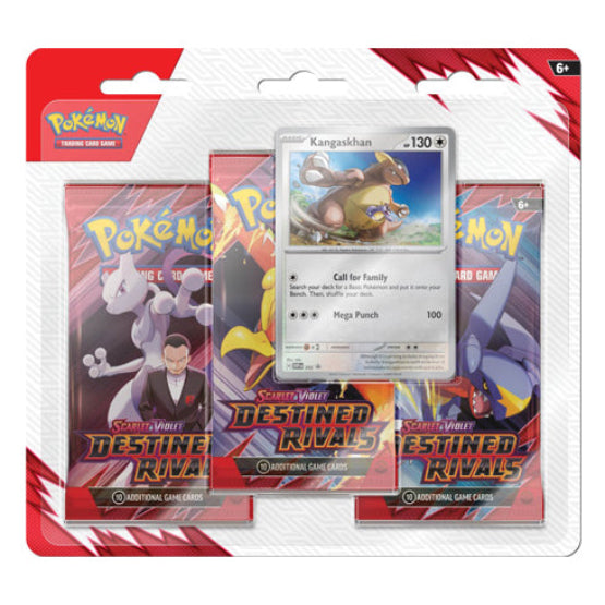 Scarlet & Violet Destined Rivals Three Booster Blisters (Pair) POKEMON TCG - Trading Card Games - 2