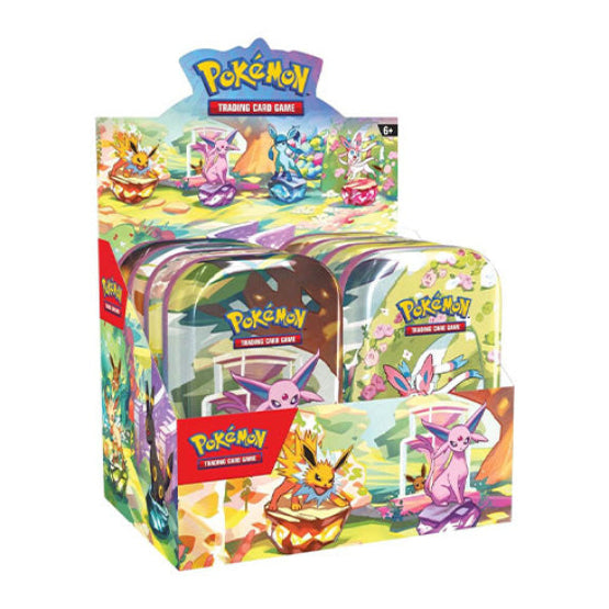 POKEMON TCG Scarlet & Violet Prismatic Evolutions Mini Tin (Set of 8) - Trading Card Games
