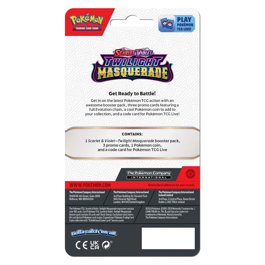 POKEMON TCG Scarlet & Violet Twilight Masquerade Premium Checklane Blisters (Pair) - Trading Card Games - 4