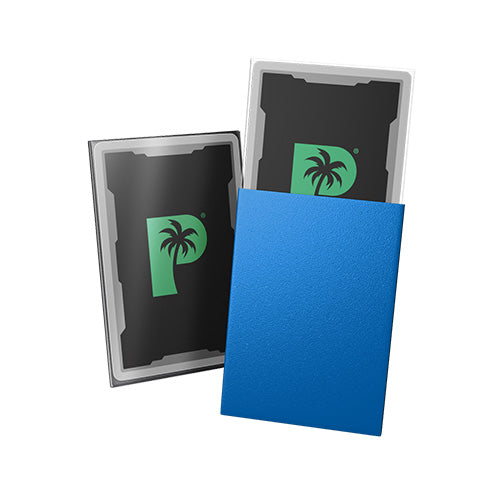 Palms Off Japanese 60pc Blackout Deck Sleeves - Blue Matte - Sleeves - 2