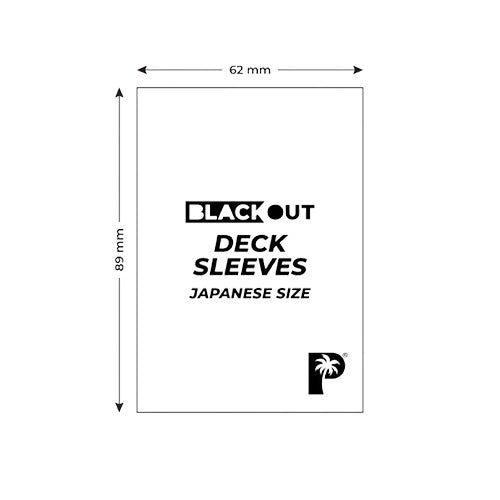 Palms Off Japanese 60pc Blackout Deck Sleeves - Purple - Sleeves - 3