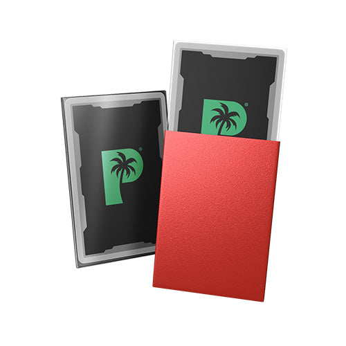 Palms Off Japanese 60pc Blackout Deck Sleeves - Red Matte - Sleeves - 2