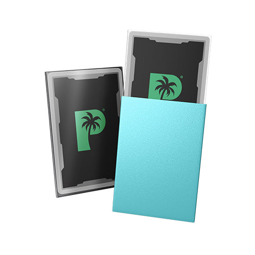 Palms Off Japanese 60pc Blackout Deck Sleeves - Turquoise Matte - Sleeves - 2