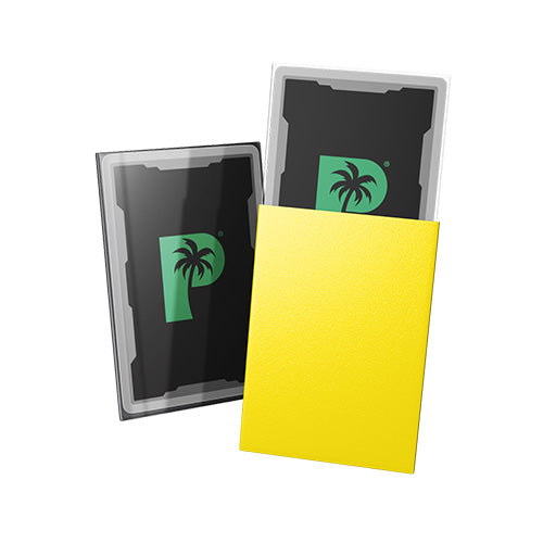 Palms Off Japanese 60pc Blackout Deck Sleeves - Yellow - Sleeves - 2
