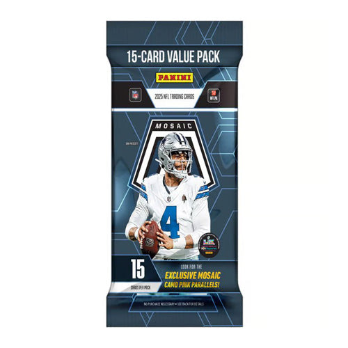 Panini Mosaic 2025 NFL Football Single Fat Pack - Sports Cards