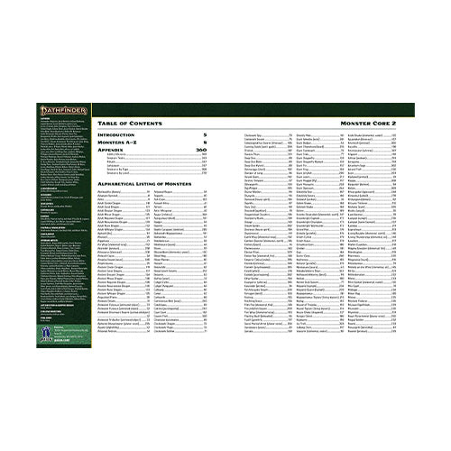 Pathfinder 2nd Edition RPG ORC Monster Core 2 - Role Playing Games - 3