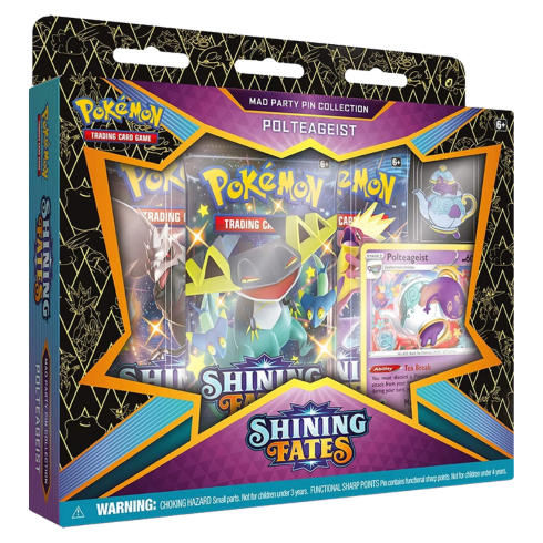 Pokemon TCG Shining Fates Mad Party Pin Collection Box (Set of 4) - Trading Card Games - 4
