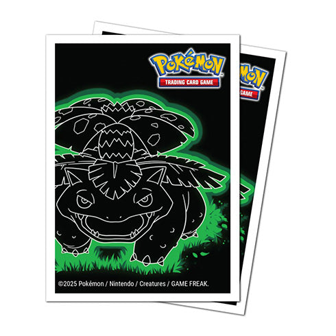 Pokemon Neon Kanto 105ct APEX Deck Protector Sleeves Venusaur - Sleeves - 2
