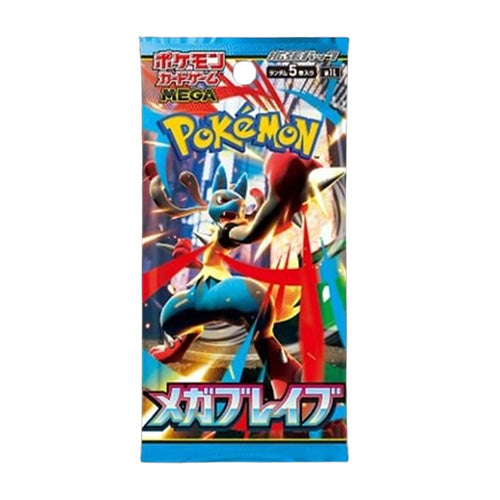 Pokemon TCG Mega Brave M1L Single Booster Pack Japanese - Trading Card Games