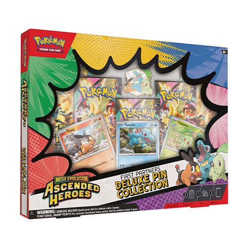 Pokemon TCG Mega Evolution Ascended Heroes First Partners Deluxe Pin Collection - Trading Card Games