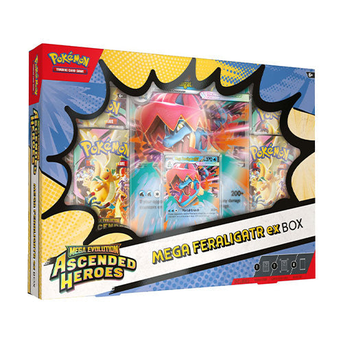 Pokemon TCG Mega Evolution Ascended Heroes Mega Meganium / Mega Emboar / Mega Feraligatr ex Box (Set of 3) - Trading Card Games - 4