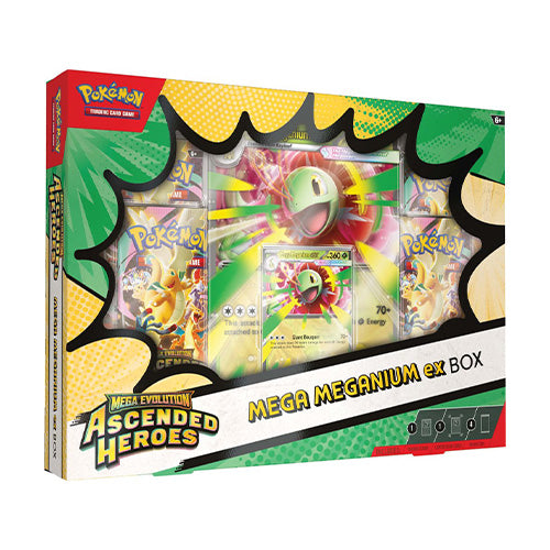 Pokemon TCG Mega Evolution Ascended Heroes Mega Meganium / Mega Emboar / Mega Feraligatr ex Box (Set of 3) - Trading Card Games - 6