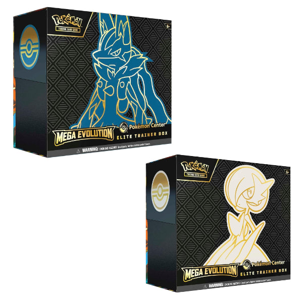 Pokemon TCG Mega Evolution Elite Trainer Box Pokemon Center Edition (Pair) - Trading Card Games