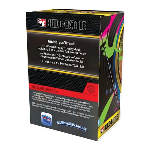 Pokemon TCG Mega Evolution Phantasmal Flames Build & Battle Box - Trading Card Games - 3