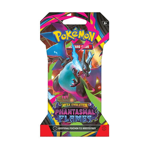 Pokemon TCG Mega Evolution Phantasmal Flames Hanging Blister Pack - Trading Card Games