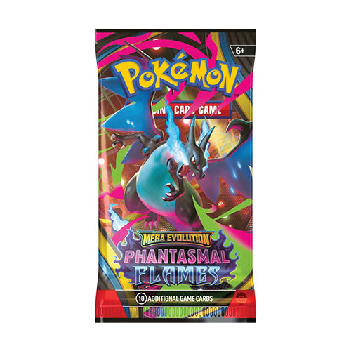 Pokemon TCG Mega Evolution Phantasmal Flames Single Booster Pack - Trading Card Games
