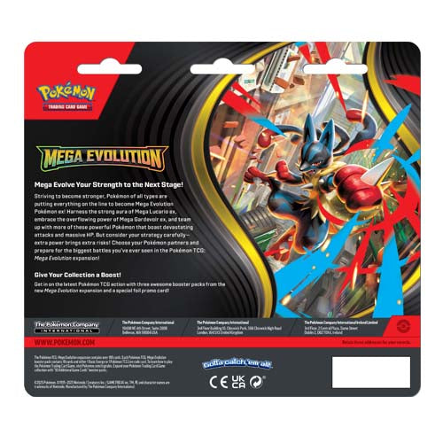 Pokemon TCG Mega Evolution Three Booster Blisters (Pair) - Trading Card Games - 4