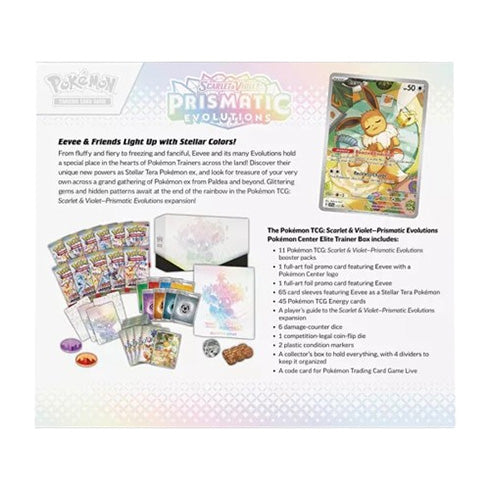 Pokemon TCG Prismatic Evolutions Pokemon Center Elite Trainer Box - Trading Card Games - 9