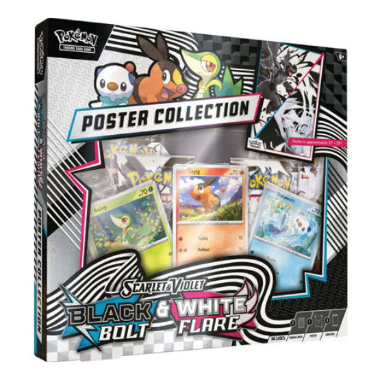 Pokemon TCG Black Bolt & White Flare Unova Poster Collection - Trading Card Games