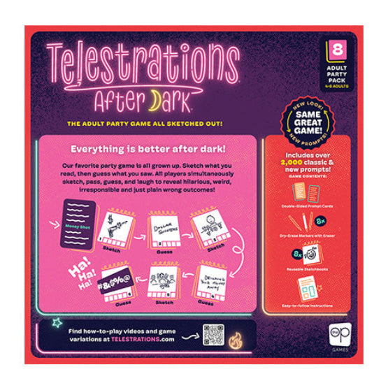 Telestrations After Dark (Age 17+) 8 Player New Edition - Board Games - 3