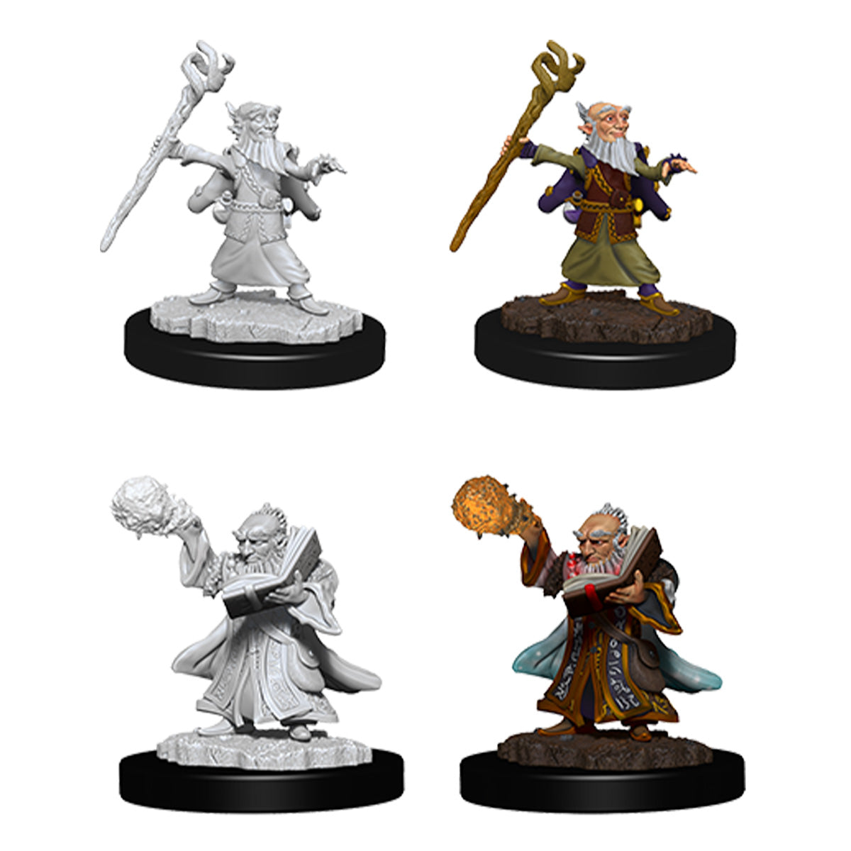 D&D Nolzurs Marvelous Unpainted Miniatures Male Gnome Wizard - Miniatures