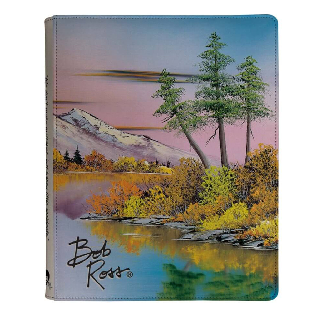 ULTRA PRO Bob Ross Collection Mighty Mountain Lake 9PKT Zippered Pro Binder - Binders