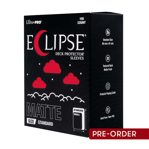 ULTRA PRO ECLIPSE Matte Standard Apple Red Sleeves 105ct - Sleeves