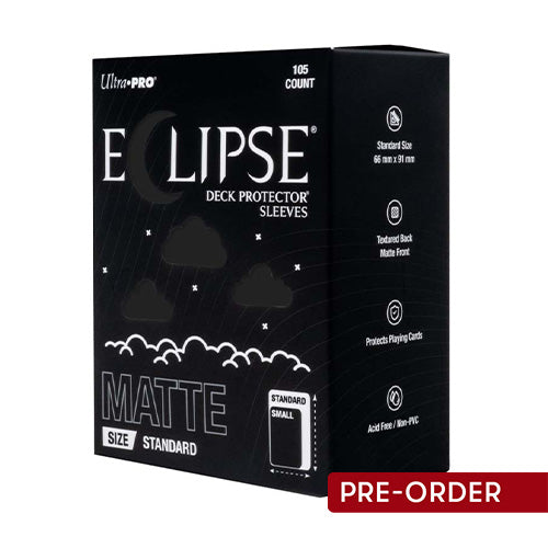 ULTRA PRO ECLIPSE Matte Standard Jet Black Sleeves 105ct - Sleeves