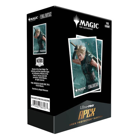 ULTRA PRO Magic MTG Final Fantasy 105ct Apex Deck Protector sleeves Cloud - Sleeves