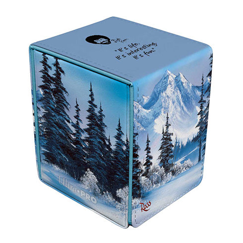 Ultra Pro Bob Ross Winter Paradise Alcove Flip Deck Box - Deck Boxes