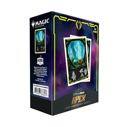 Ultra Pro Magic MTG Edge of Eternities 105ct Apex Deck Protector Sleeves Green Mythic - Sleeves