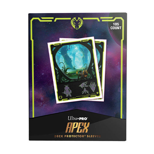Ultra Pro Magic MTG Edge of Eternities 105ct Apex Deck Protector Sleeves Green Mythic - Sleeves - 2