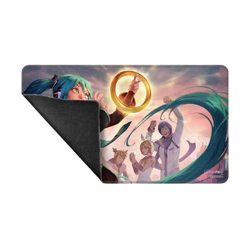 Ultra Pro Magic MTG Secret Lair Hatsune Miku Stitched Edge Playmat Summer Sol Ring - Playmats - 2