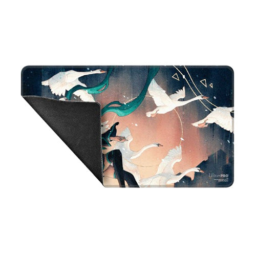 Ultra Pro Magic MTG Secret Lair Hatsune Miku Stitched Edge Playmat Winter Swan Song - Playmats - 2