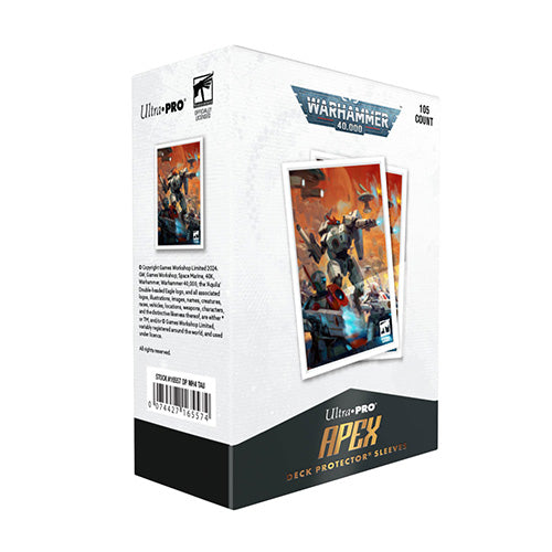 Ultra Pro T'au Empire Codex Aligned 105ct Apex Deck Protector Sleeves for Warhammer 40k - Sleeves