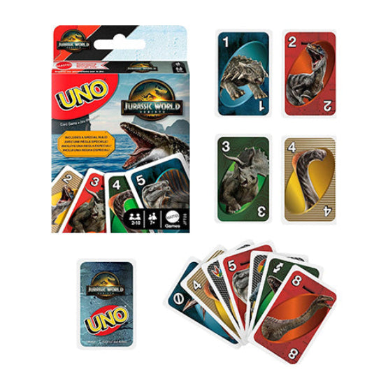 Uno Jurassic World 4 Rebirth - Board Games - 3