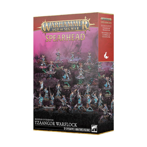 Warhammer Age of Sigmar Spearhead Disciples of Tzeentch Tzaangor Warflock - Board Games