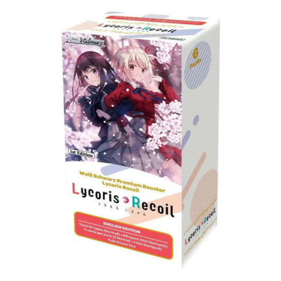 Weiss Schwarz Lycoris Recoil Premium Booster Box - Trading Card Games