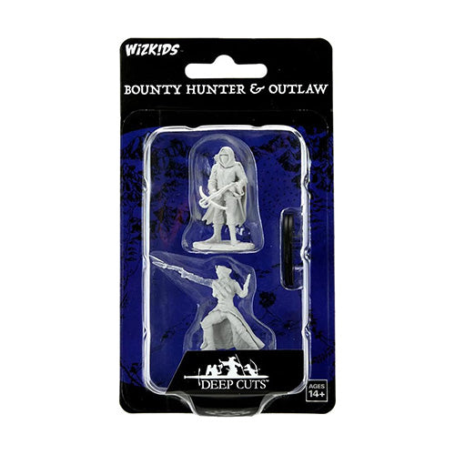 WizKids Deep Cuts Unpainted Miniatures Bounty Hunter Outlaw - Miniatures