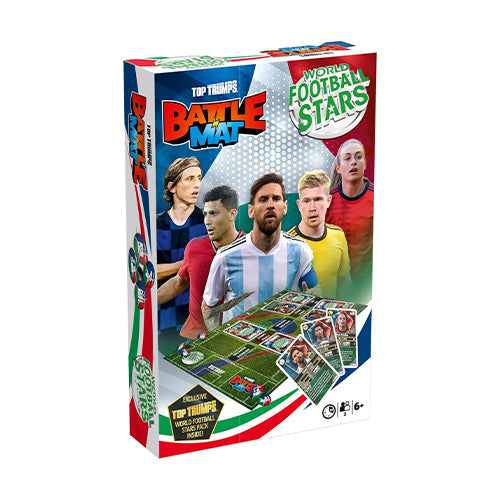 World Football Stars Top Trumps Battle Mat Card Game - Board Games