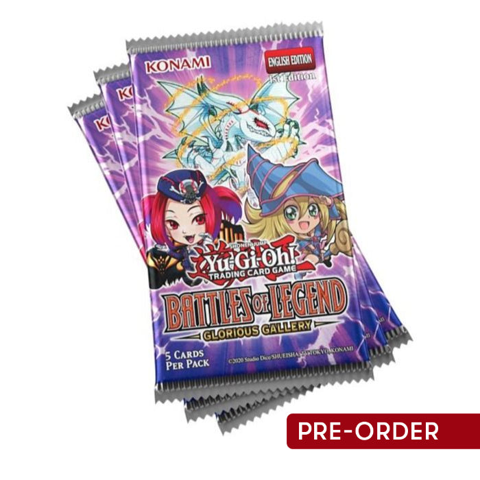 YuGiOh! Battles of Legend Glorious Gallery 3-Booster Tuckbox - Trading Card Games