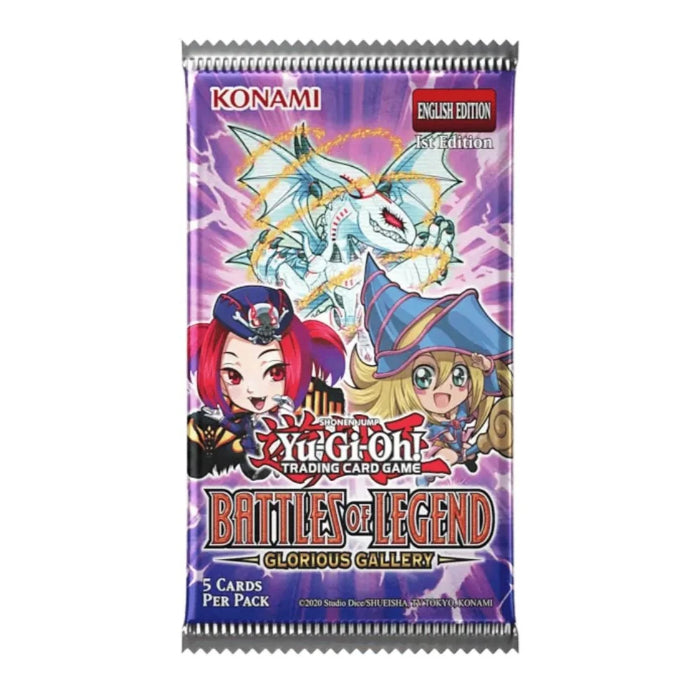 YuGiOh! Battles of Legend Glorious Gallery Single Booster Pack - Trading Card Games - 2