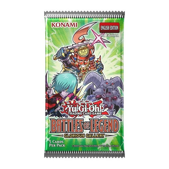 YuGiOh! Battles of Legend Glorious Gallery Single Booster Pack - Trading Card Games - 3