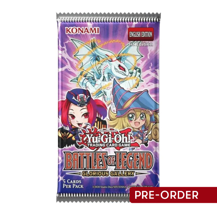 YuGiOh! Battles of Legend Glorious Gallery Single Booster Pack - Trading Card Games