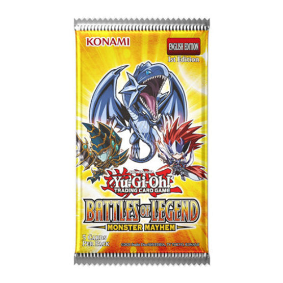 YuGiOh! Battles of Legend: Monster Mayhem Single Booster Pack - Trading Card Games