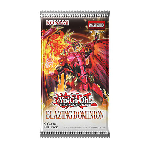 YuGiOh! Blazing Dominion Single Booster Pack - Trading Card Games
