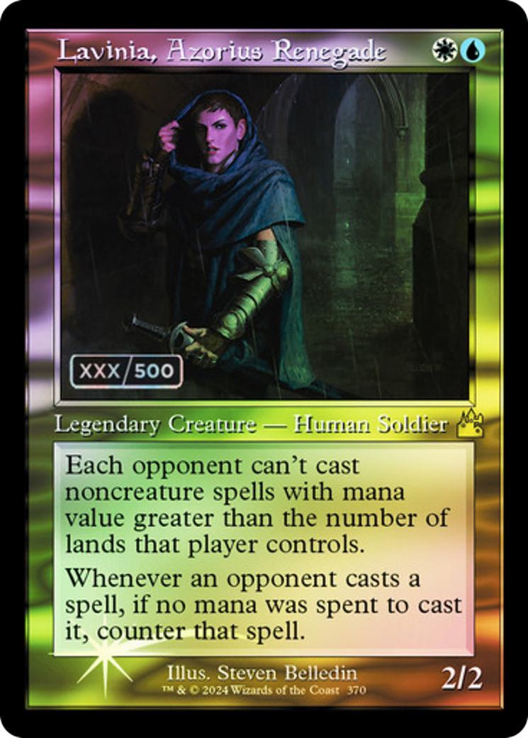 FOIL Lavinia, Azorius Renegade (Retro Frame) (Serial Numbered) (RVR-370) - Ravnica Remastered - Magic The Gathering - Single Cards