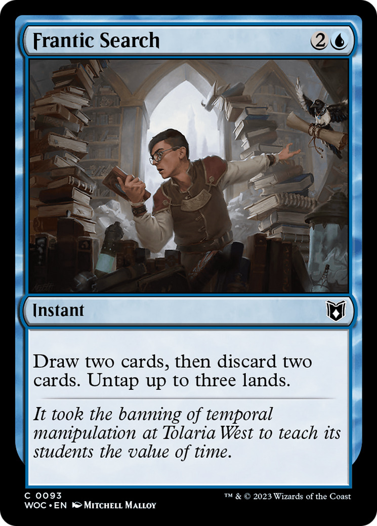 Frantic Search (WOC-093) - Wilds of Eldraine Commander - Magic The Gathering - Single Cards