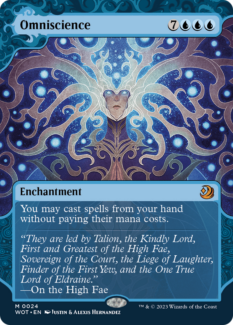 FOIL Omniscience (WOT-024) - Wilds of Eldraine: Enchanting Tales - Magic The Gathering - Single Cards